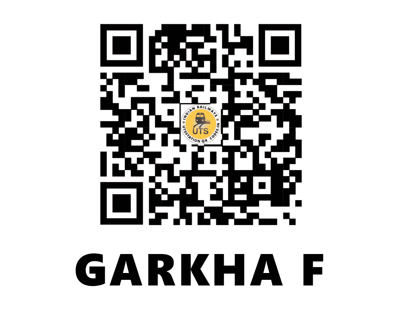 UTS QR Code for GARKHA F - GRAK - NE (UTTAR PRADESH)